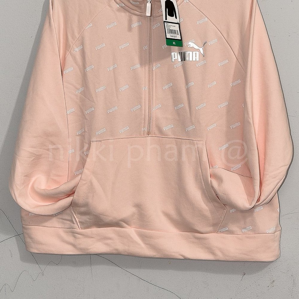 Puma Ladies' Half Zip Pullover XL in pink - Picture 3 of 5